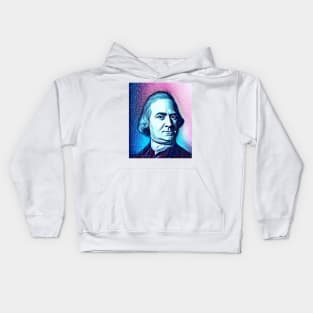 Samuel Adams Snowy Portrait | Samuel Adams Artwork 13 Kids Hoodie